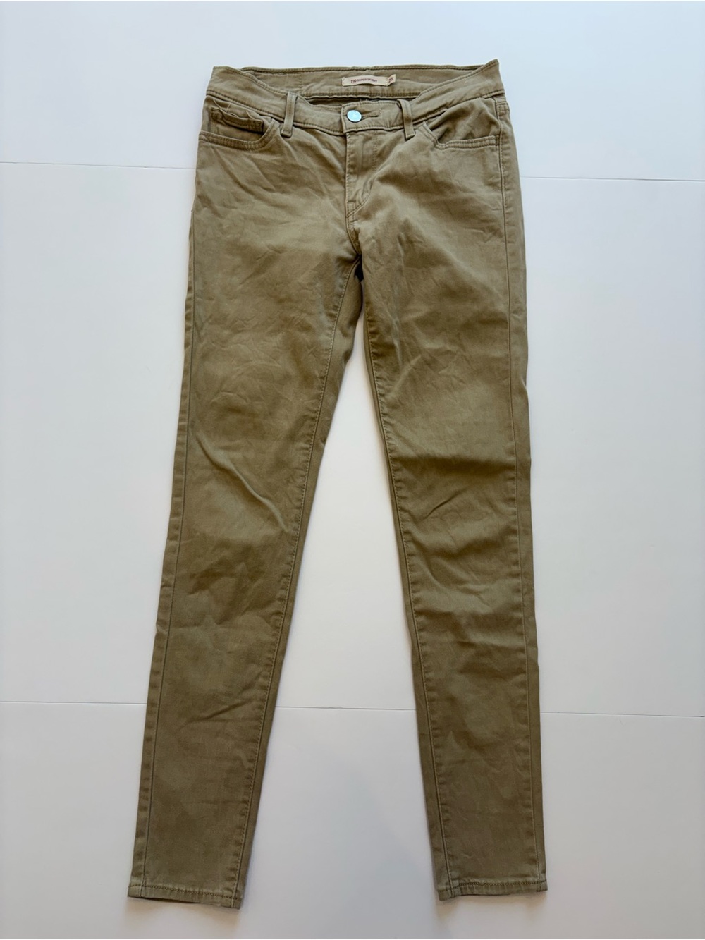 Levi's Khaki 710 Super Skinny Pants 26